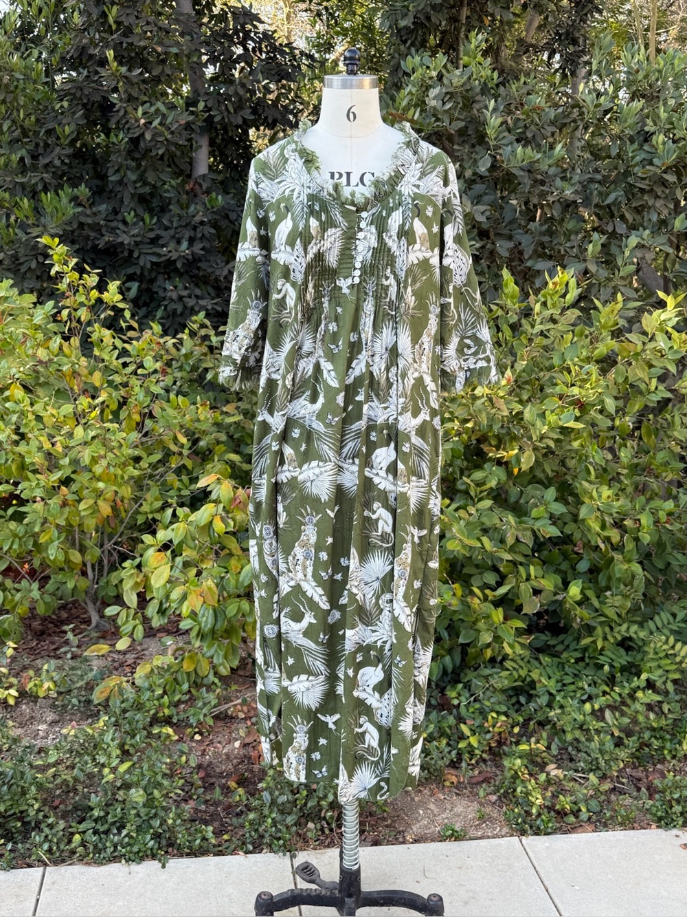 At Last "Annabel" maxi dress with fringe edges - Size M